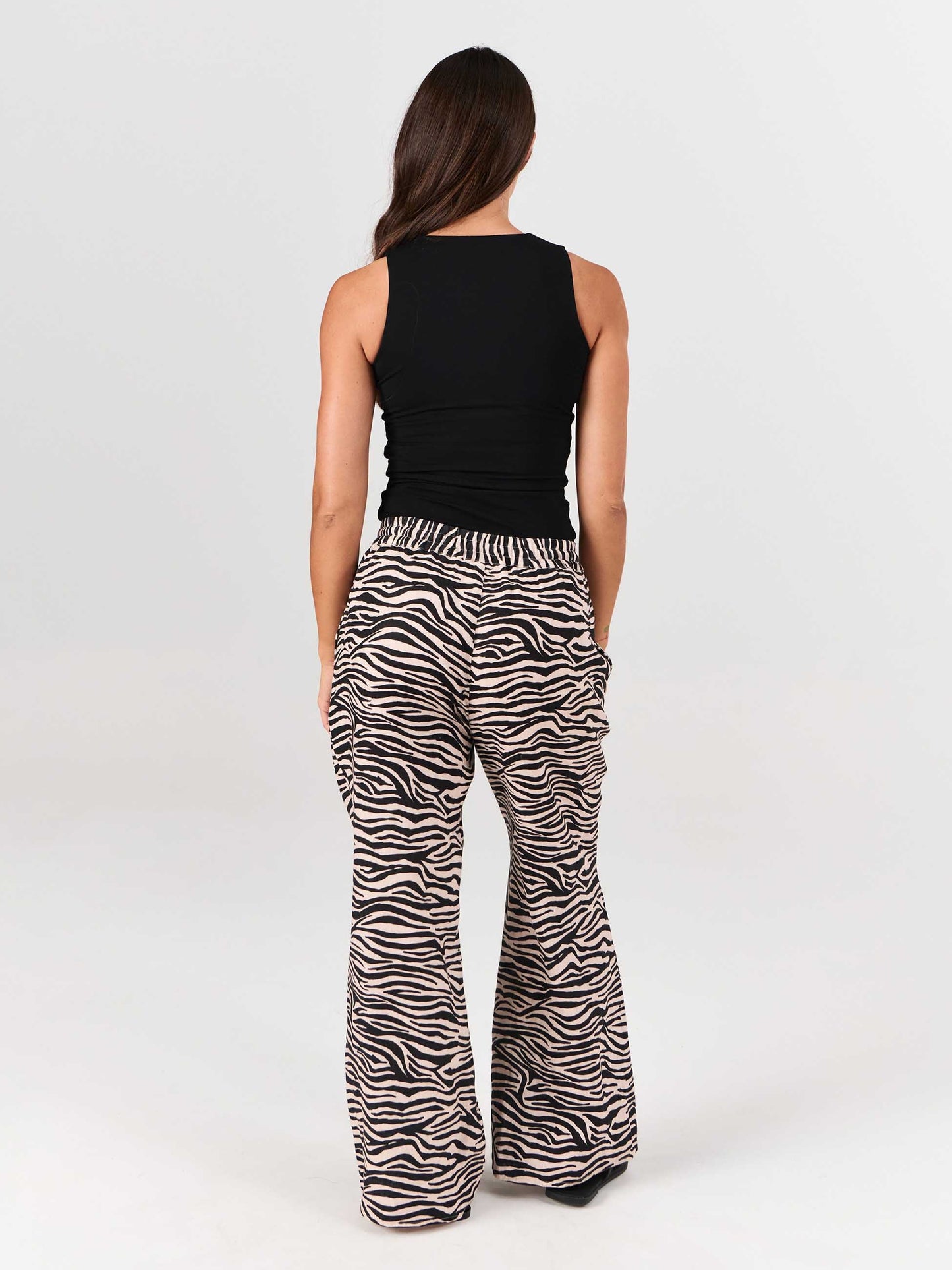 Sasha Linen Pants - Zebra