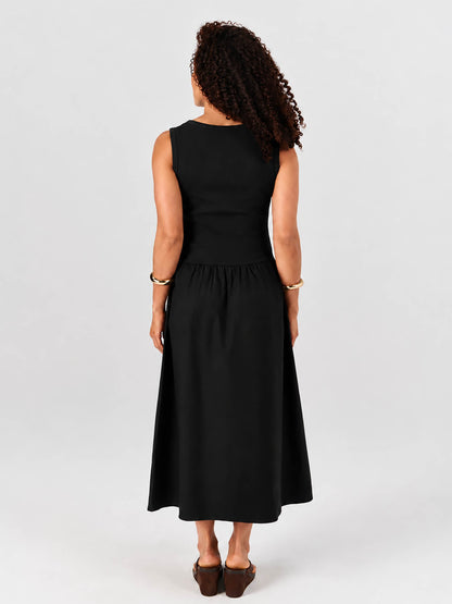 Aria Sleeveless Dress - Black