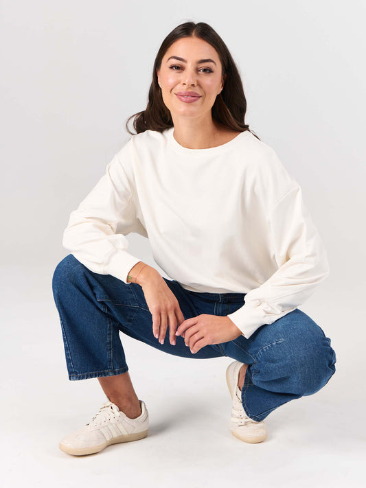 Samara Sweatshirt - Soft White