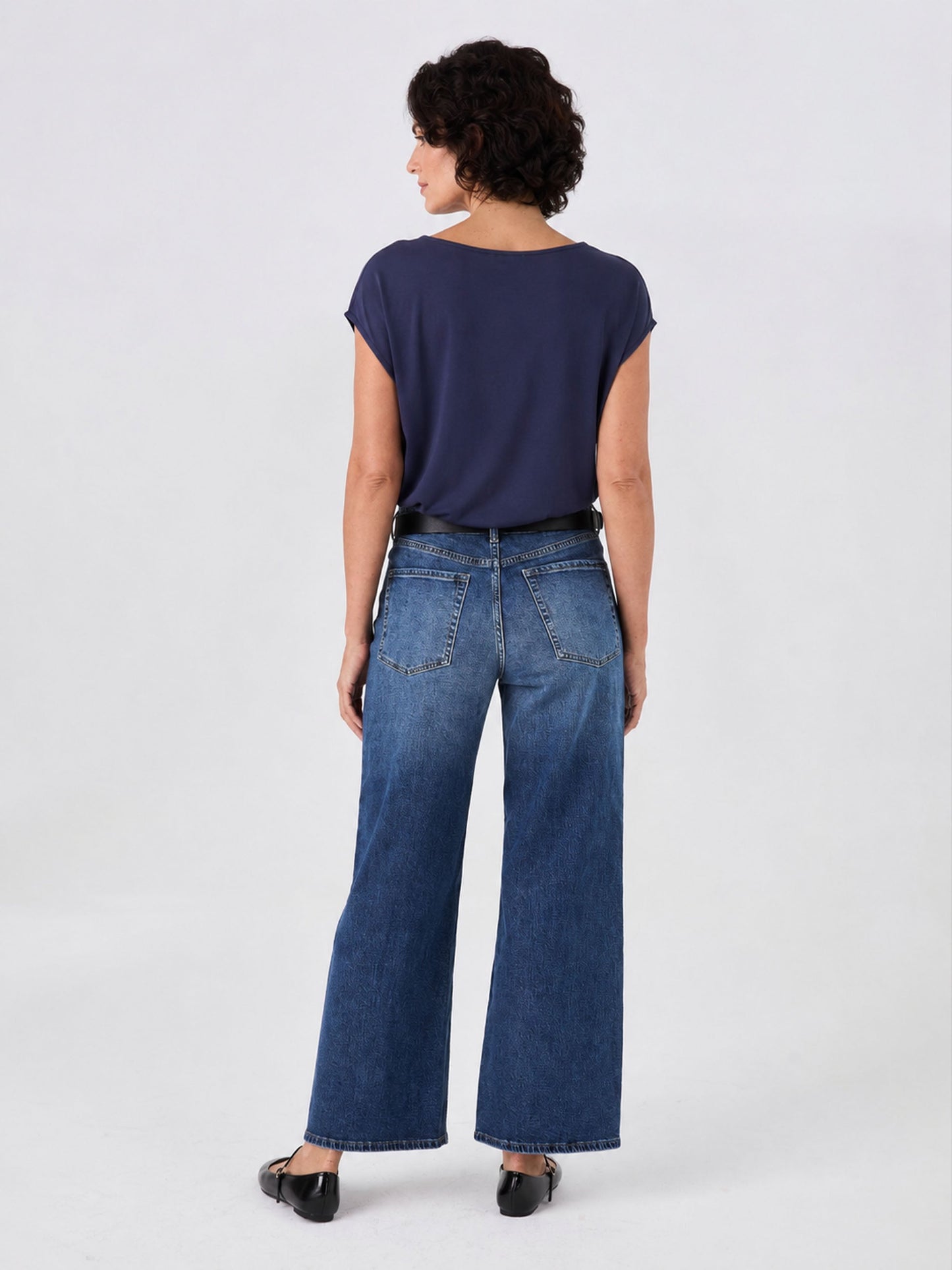 Modal Luxe Layer Tee - Navy