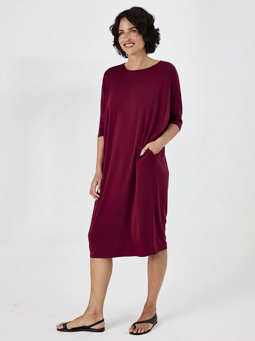 Easy Flow Dress - Sangria