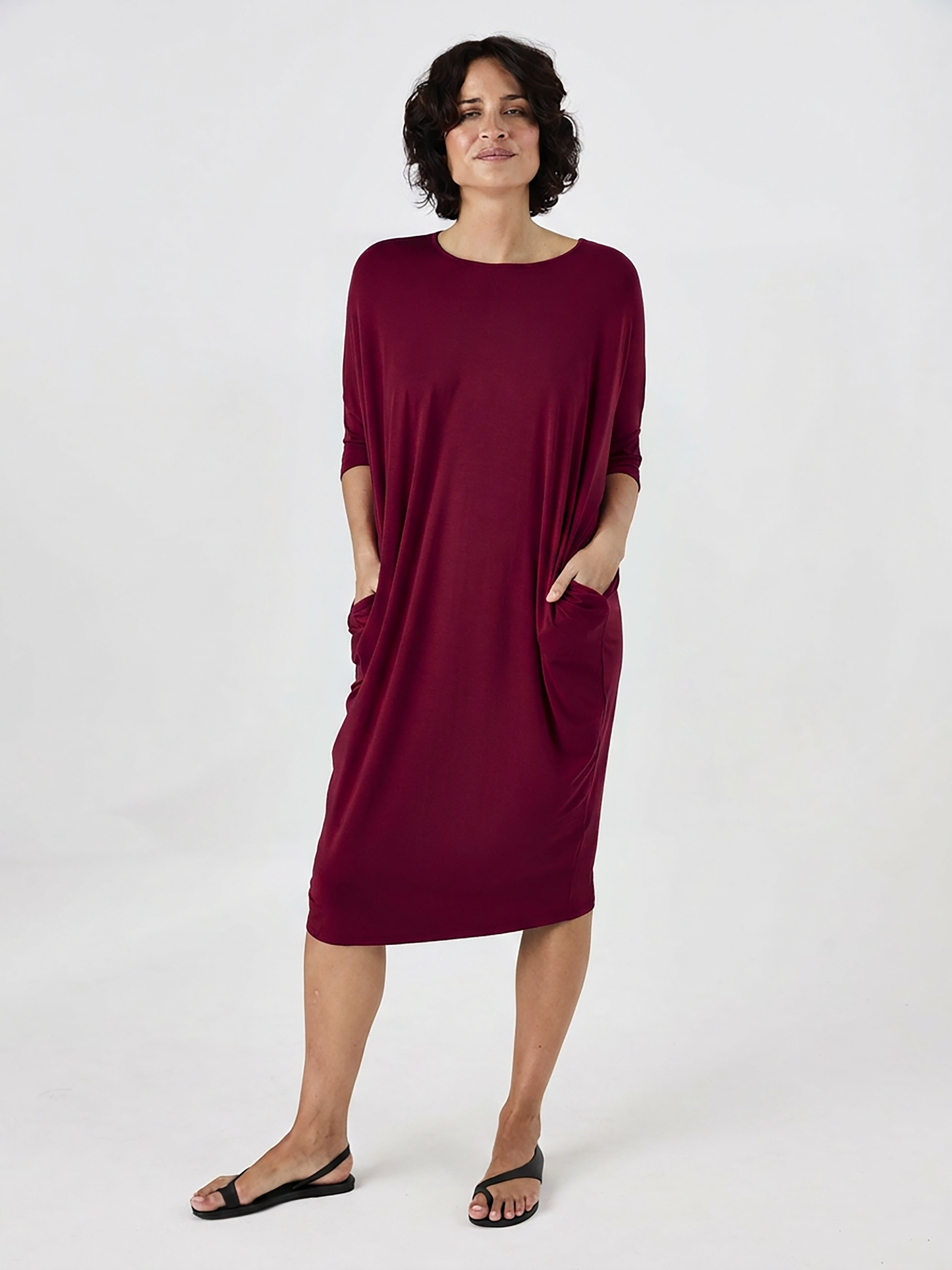 Easy Flow Dress - Sangria
