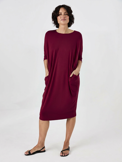 Easy Flow Dress - Sangria
