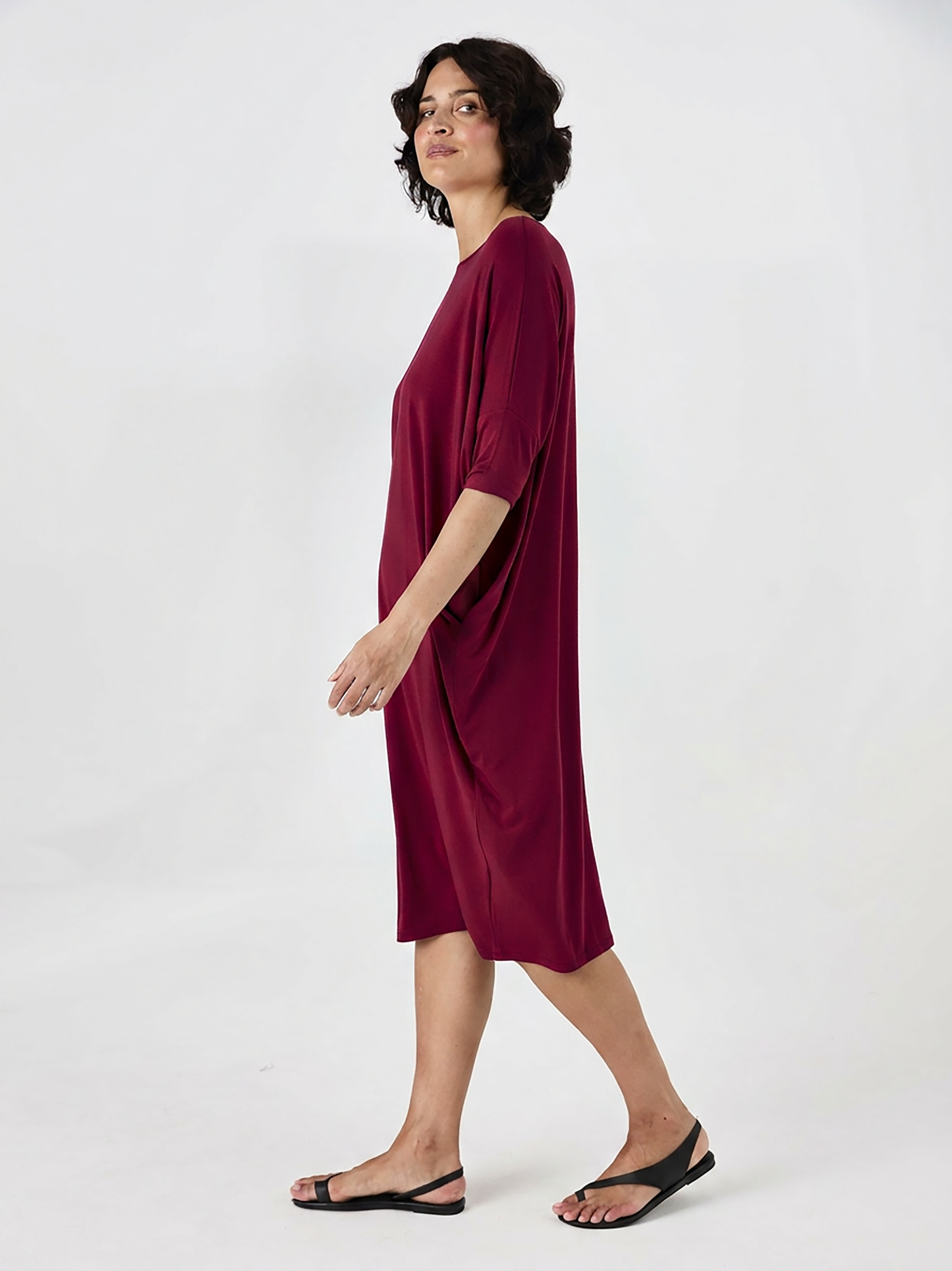 Easy Flow Dress - Sangria