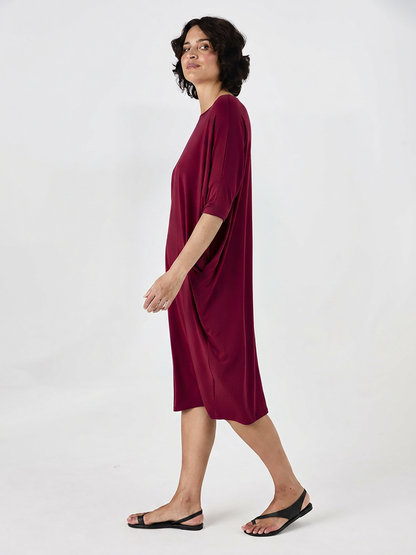 Easy Flow Dress - Sangria