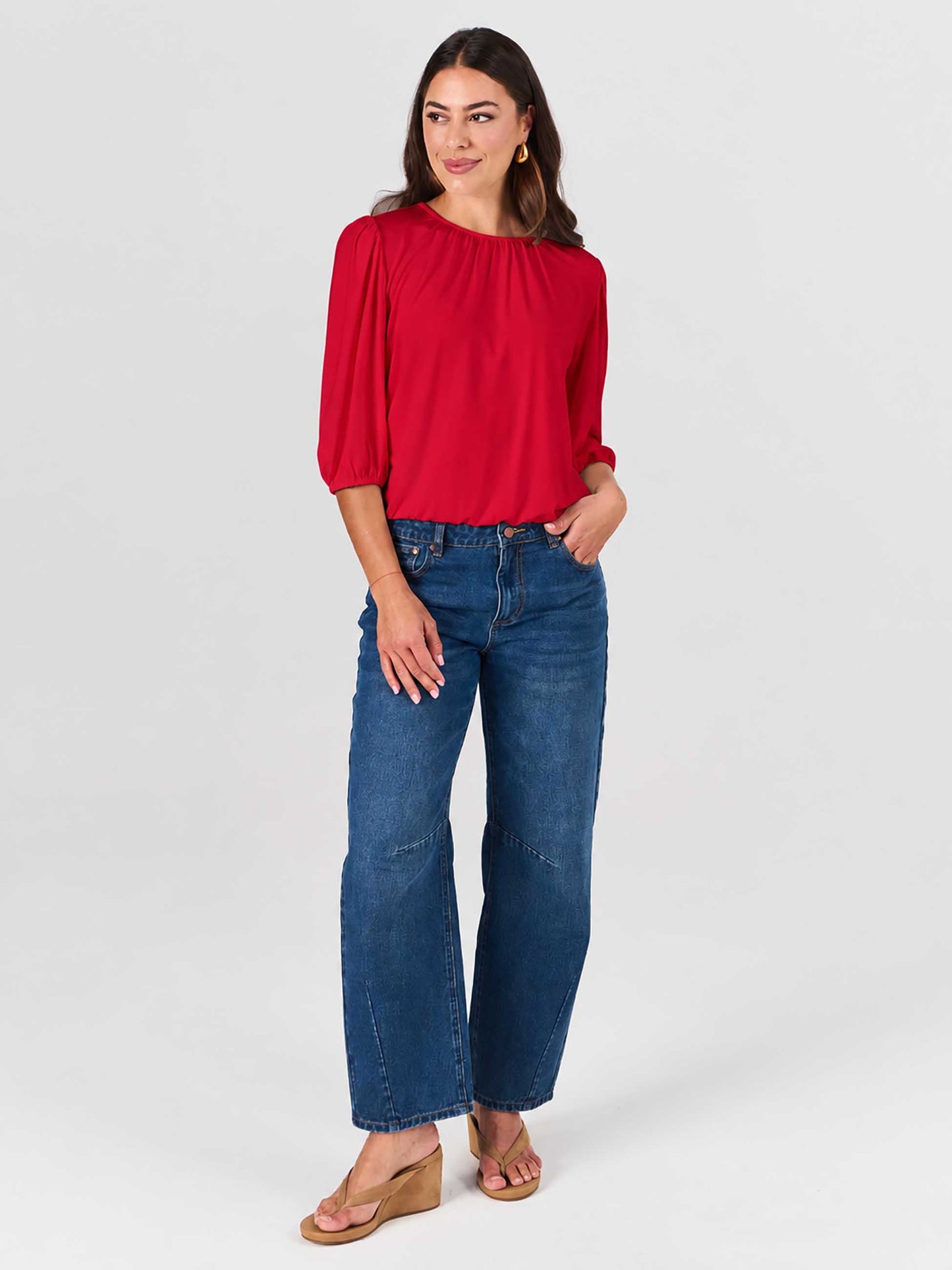 Millie Modal Top - Cherry