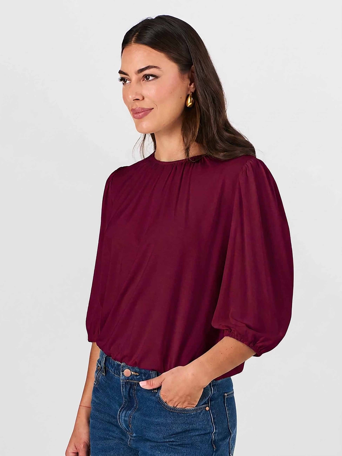 Millie Modal Top - Sangria