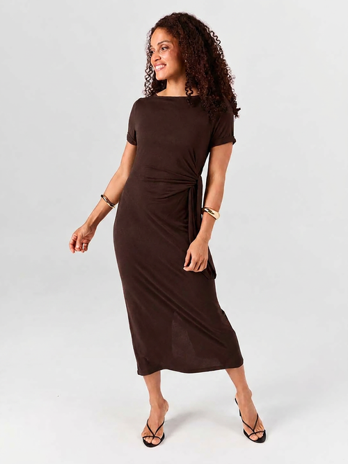 Bobbie Dress - Coffee Bean