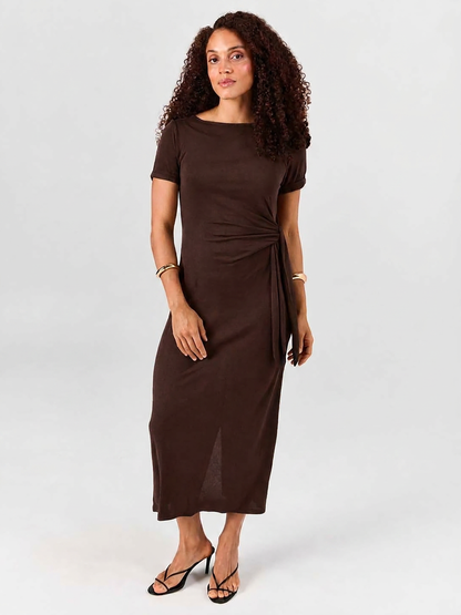Bobbie Dress - Coffee Bean
