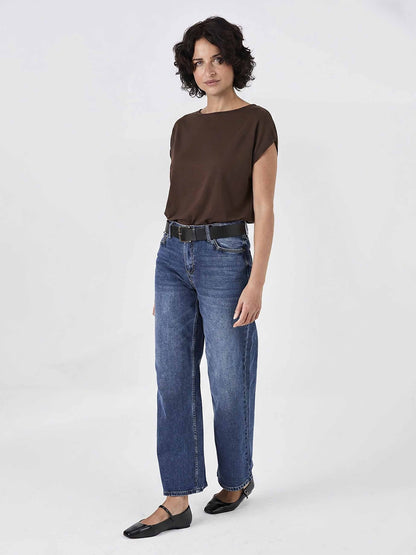 Modal Luxe Layer Tee - Coffee Bean