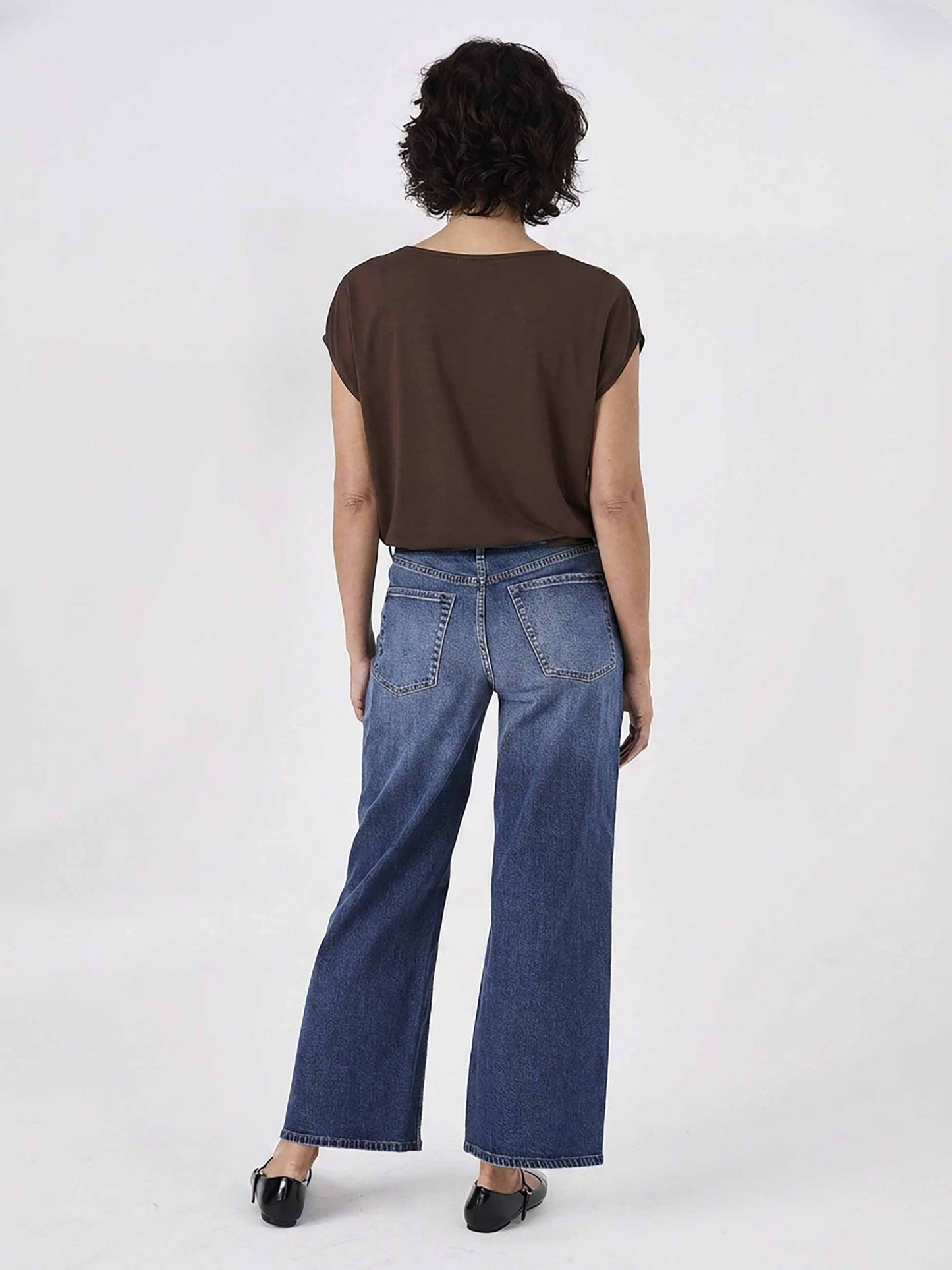 Modal Luxe Layer Tee - Coffee Bean