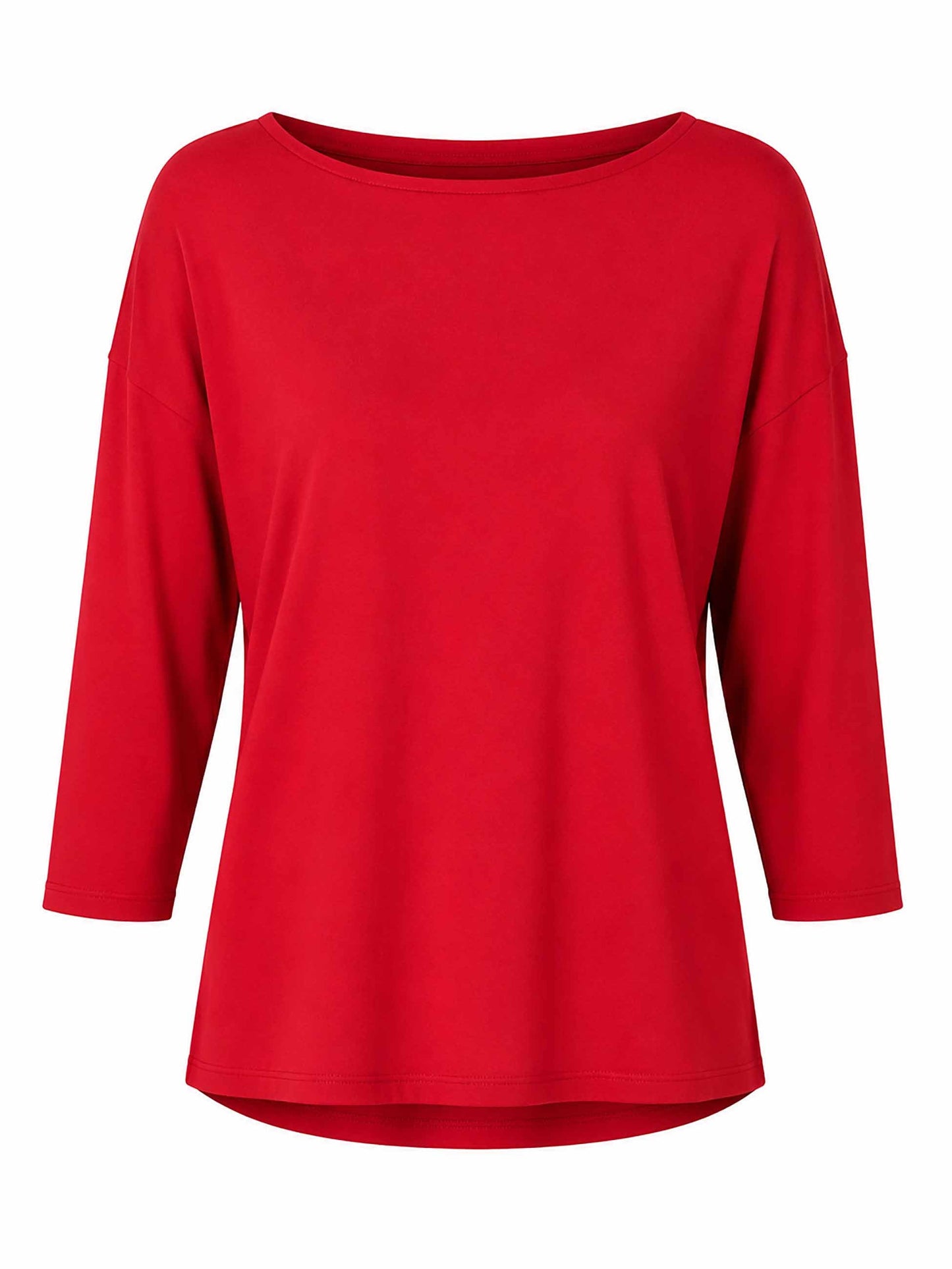 Modal Luxe Layer Tee 3/4 Sleeve - Cherry