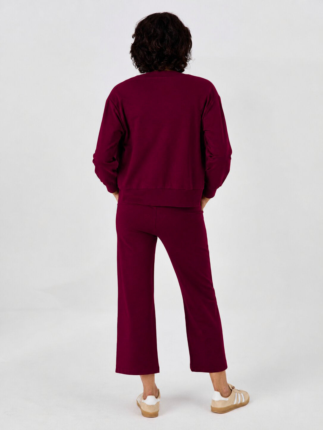 Tapered Sweat Pant - Sangria