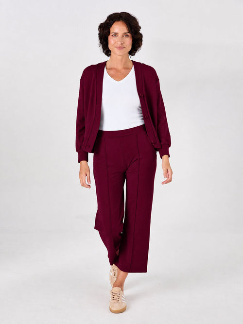 Tapered Sweat Pant - Sangria