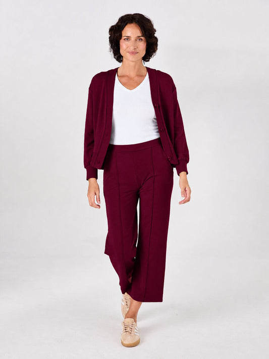Tapered Sweat Pant - Sangria