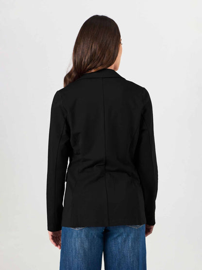 The Double - Breasted Blazer - Black