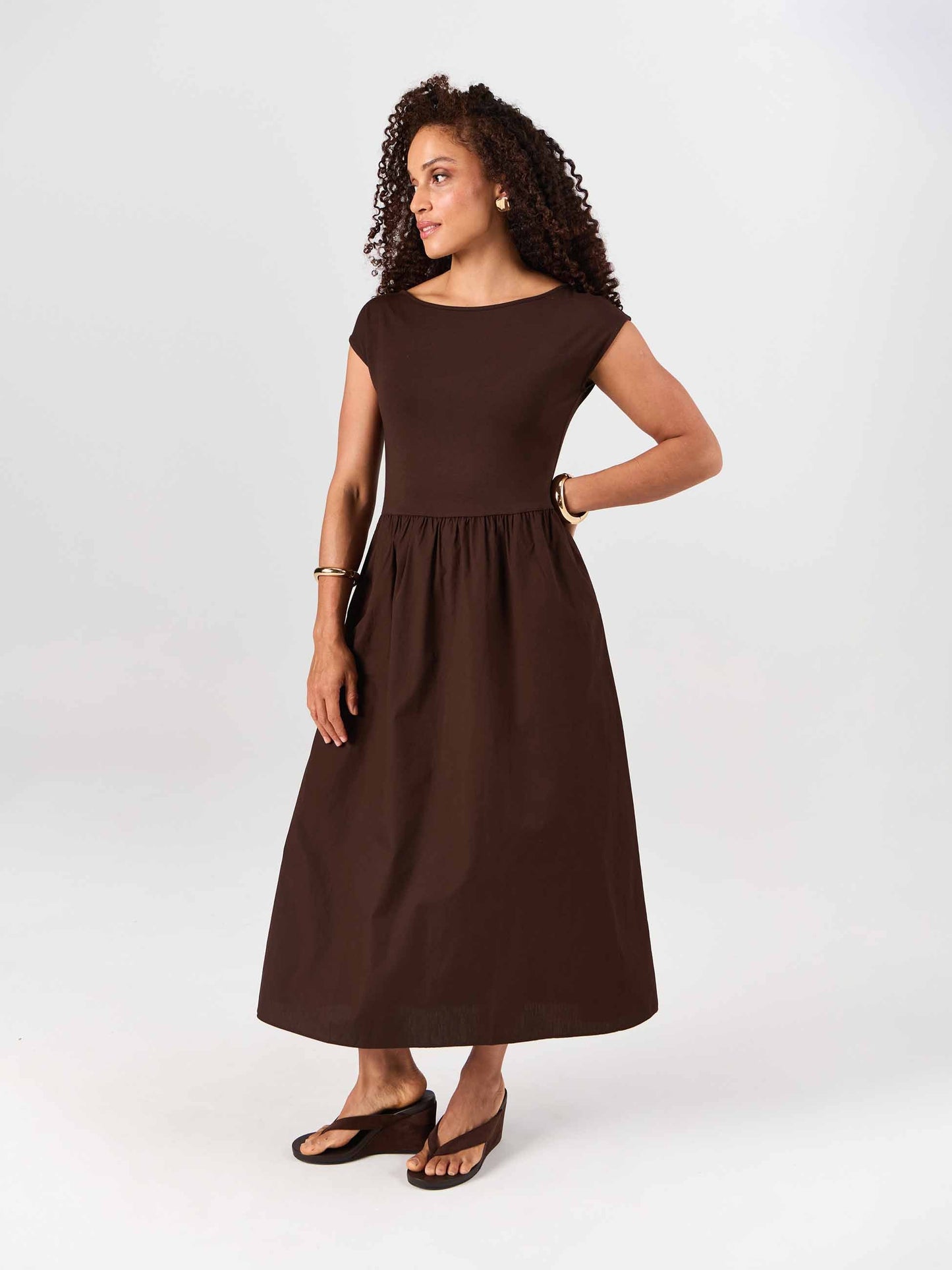 Anton Dress - Coffee Bean