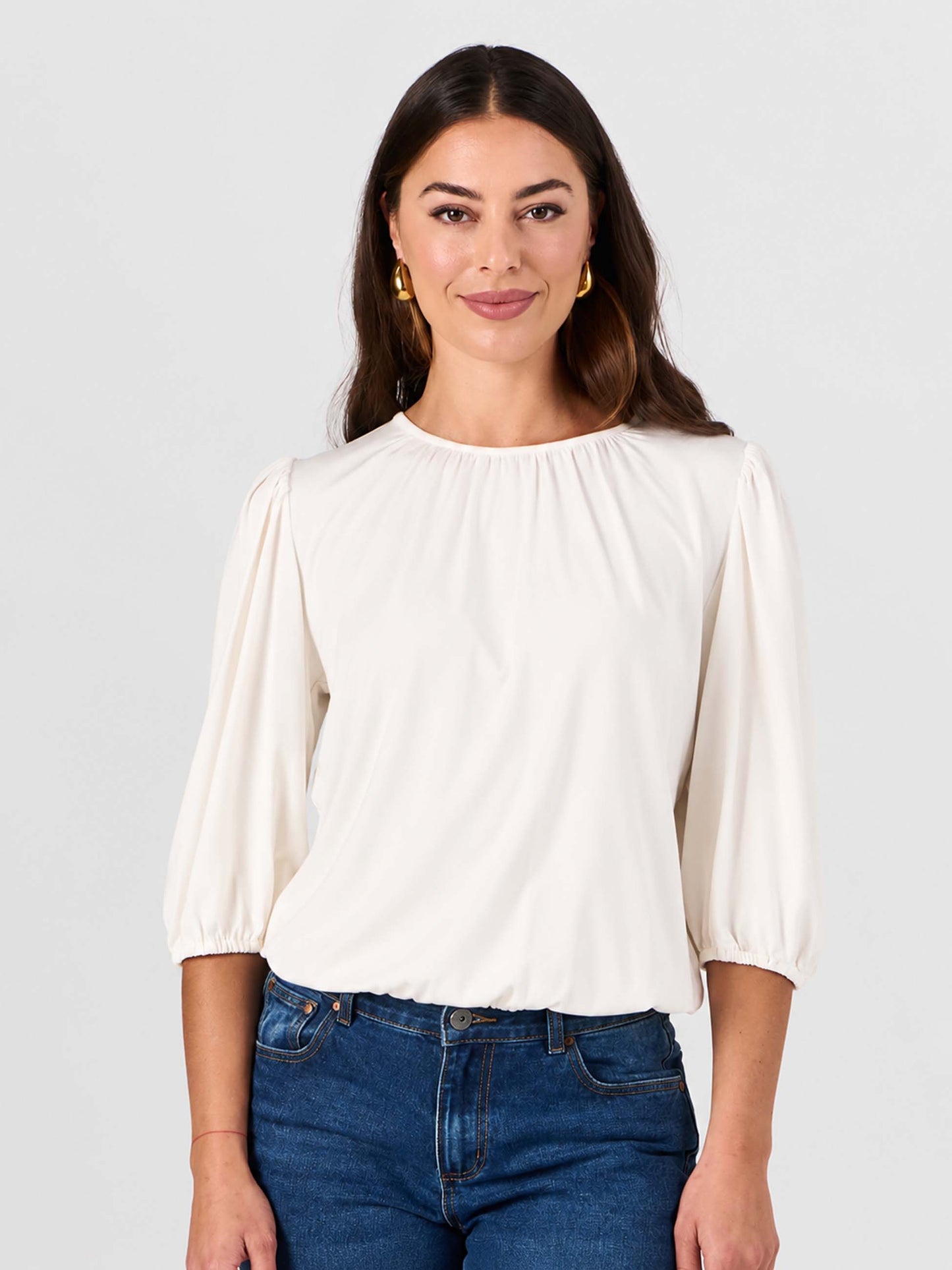 Millie Modal Top - Soft White