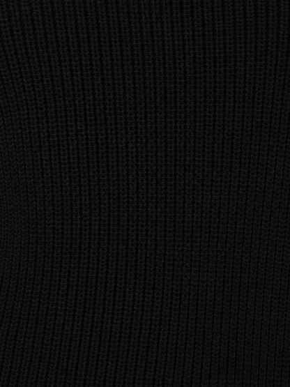 Claire Cotton Knit Top - Black