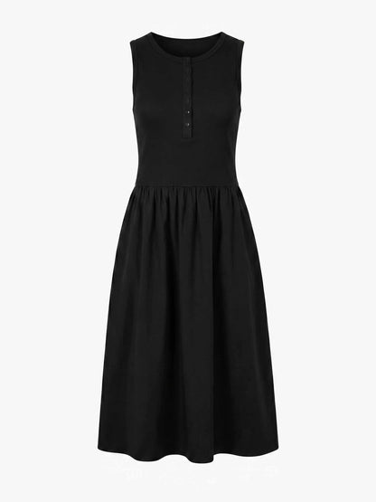 Aria Sleeveless Dress - Black