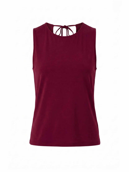 Cowl Back Top - Sangria