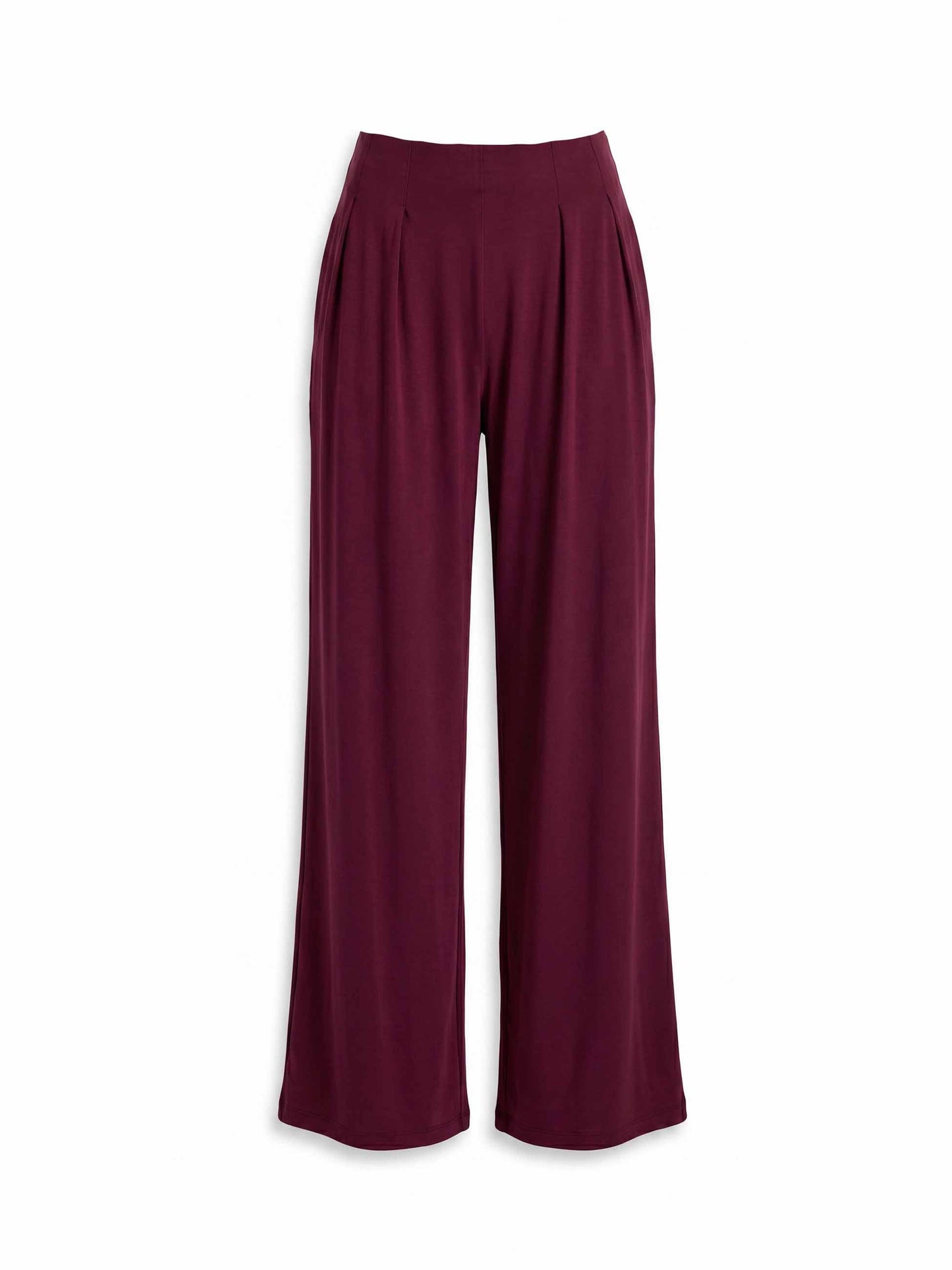 Emery Wide Leg Pants - Sangria