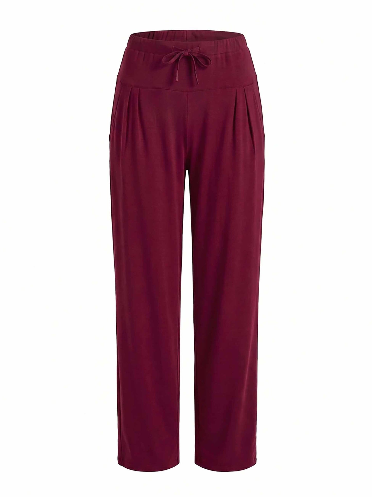 Kyoto Ankle Length French Terry Jogger - Sangria