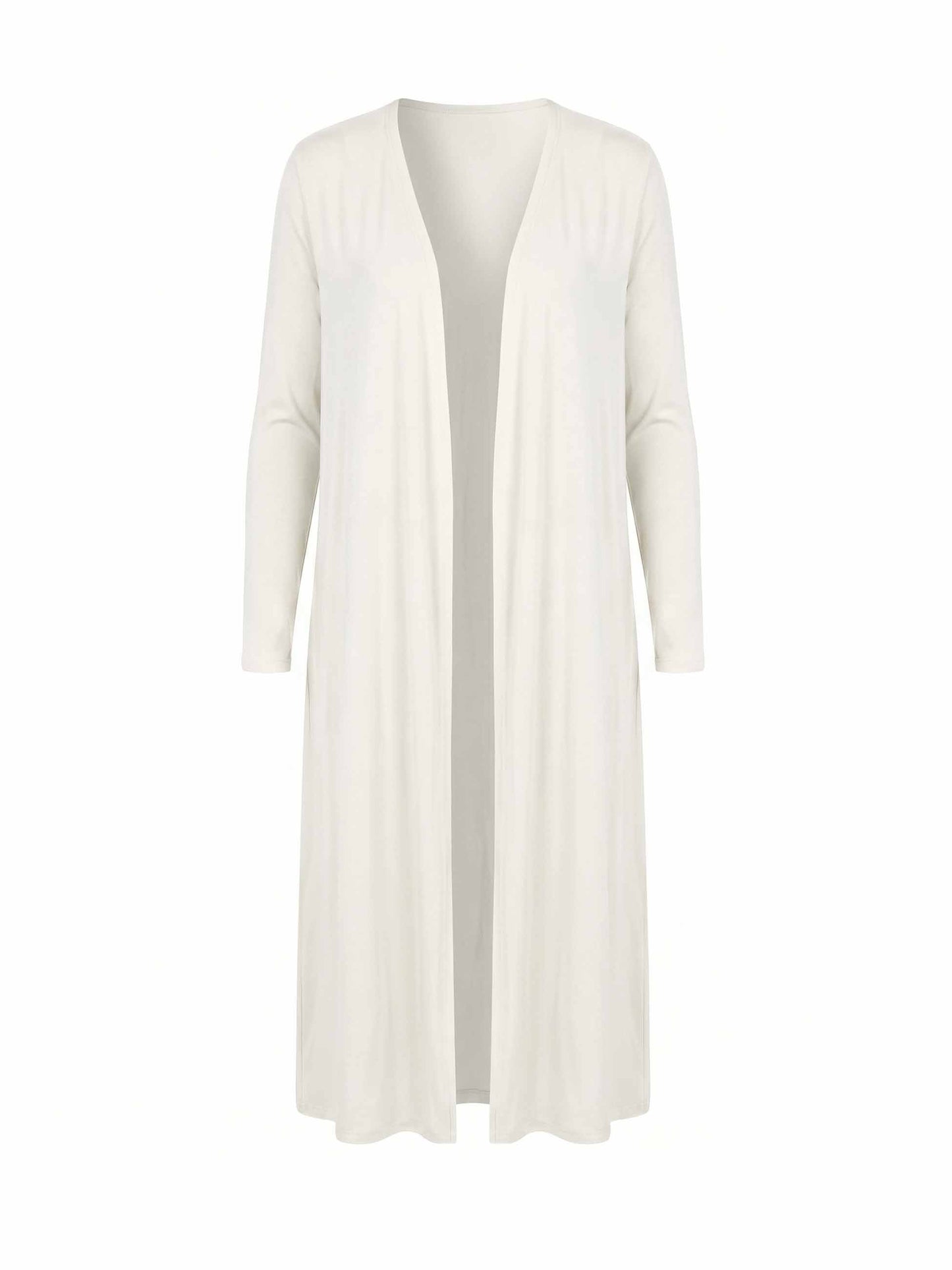 Modal Longline Cardigan - Soft White