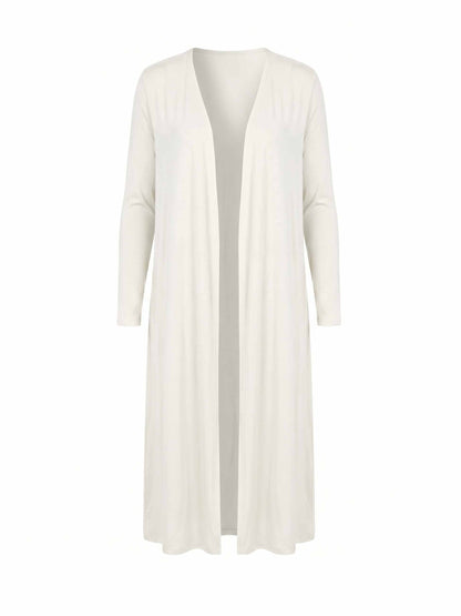 Modal Longline Cardigan - Soft White