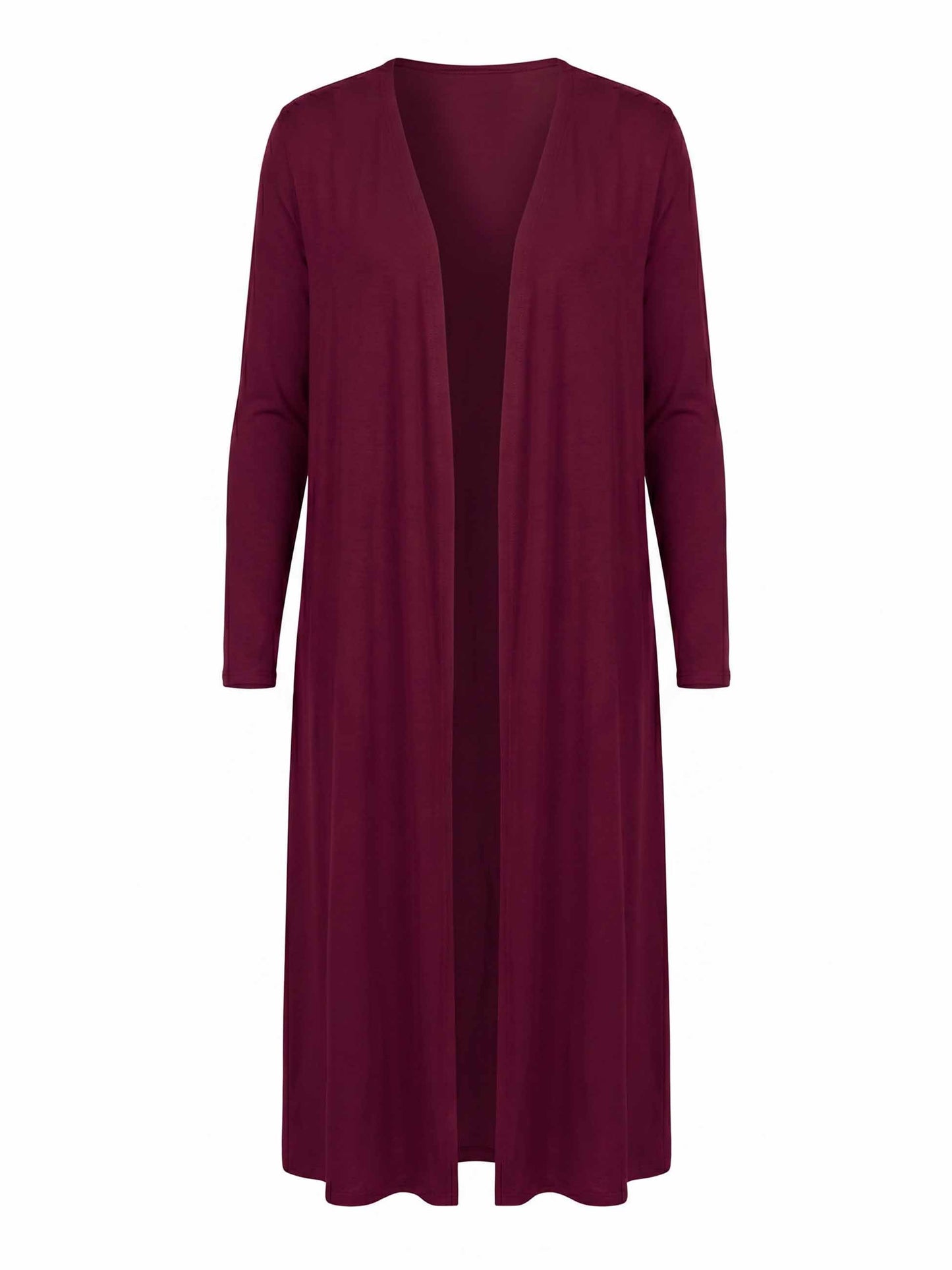 Modal Longline Cardigan - Sangria