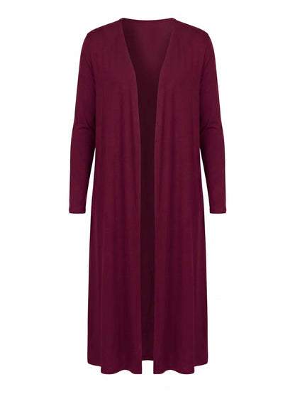 Modal Longline Cardigan - Sangria