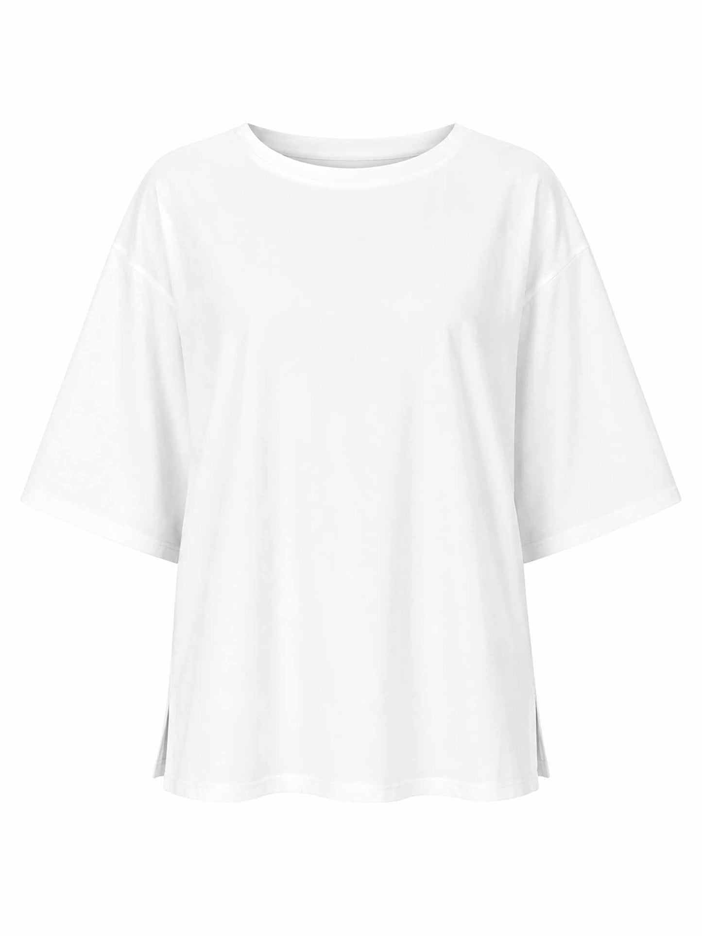 Oversized Pima Cotton Tee - Soft White