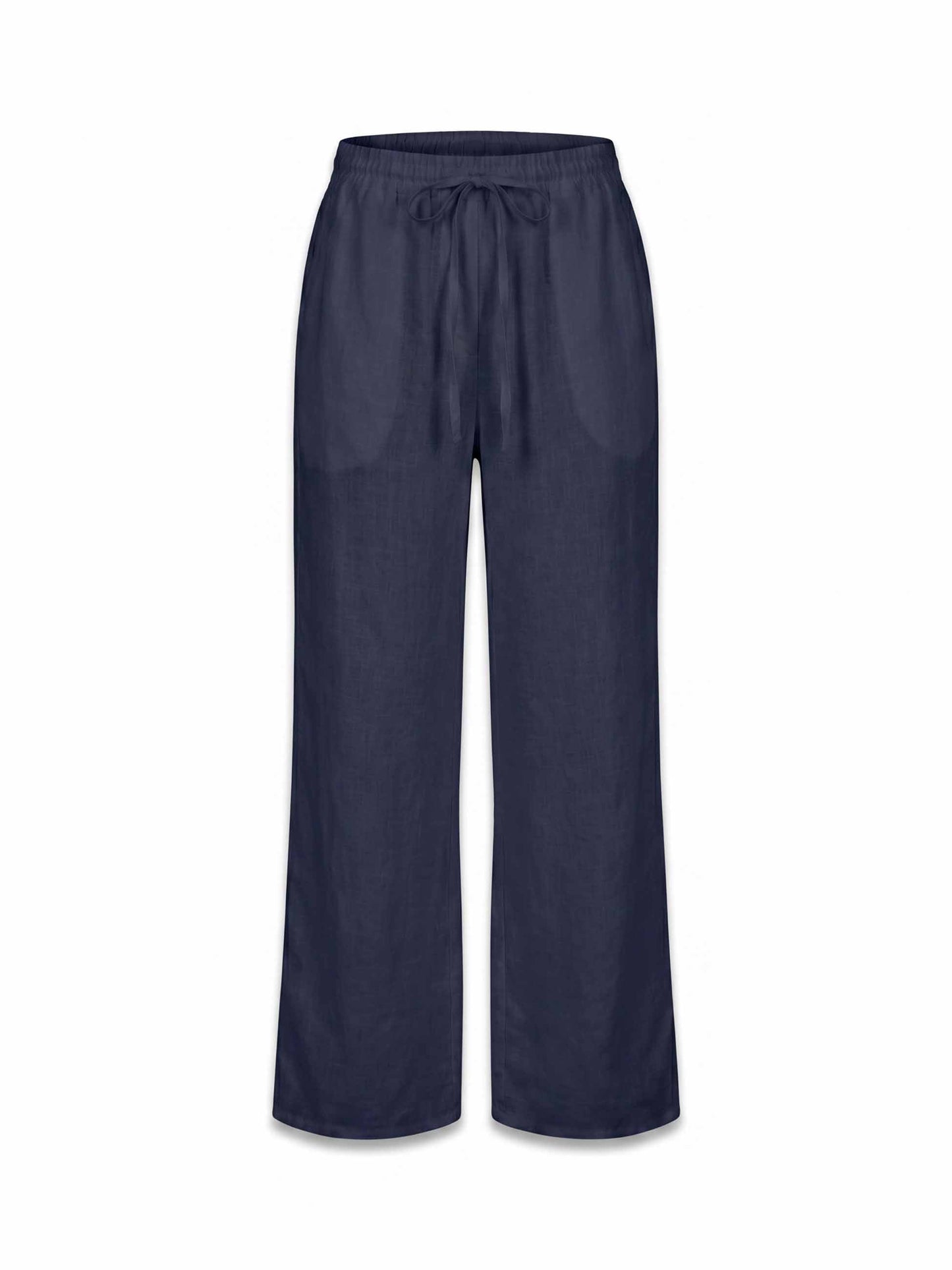Sasha Linen Pants - Navy