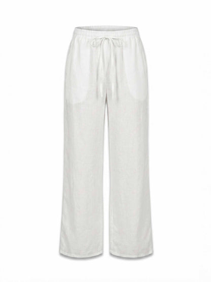 Sasha Linen Pants - White