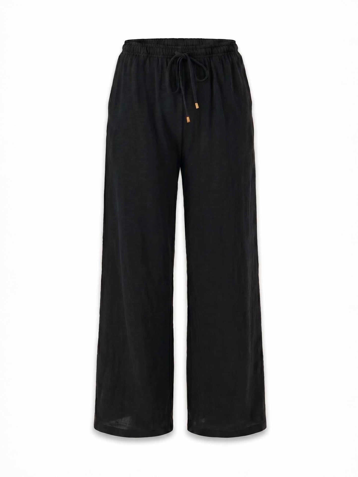 Textured Slub Lounge Pant - Black