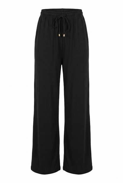Merino Wool Lounge Pant - Black