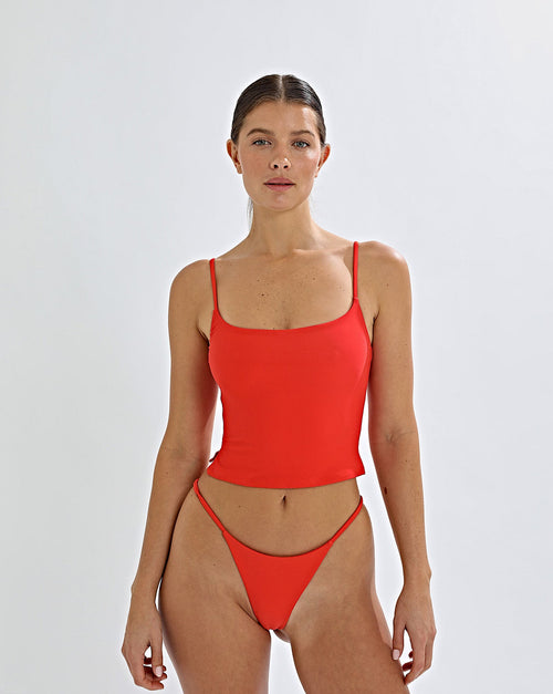 Alani Tankini Top Chilli Red