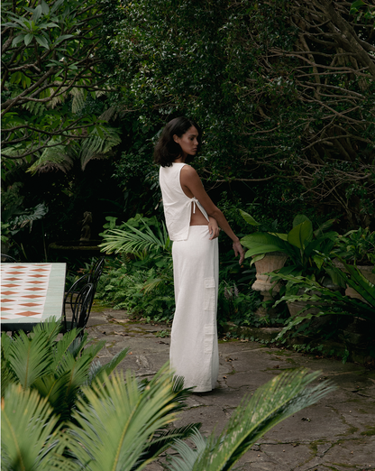 Evie Maxi Skirt Off White