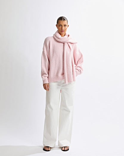 Elliot Knit Scarf Pink