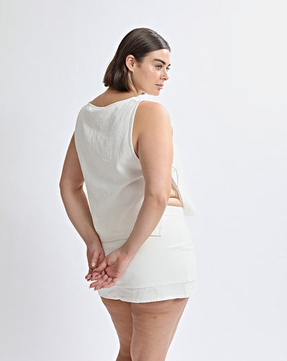 Evie Top Off White
