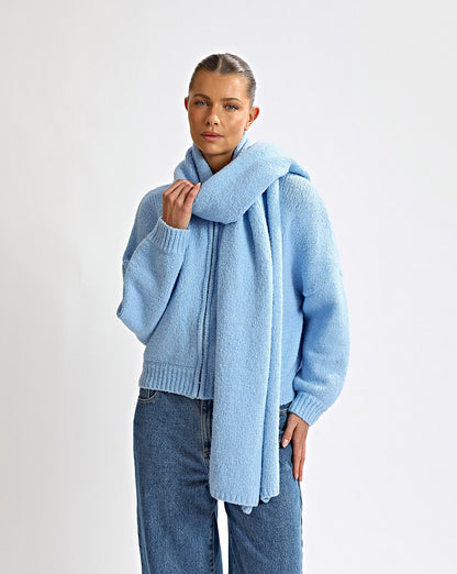 Elliot Knit Zip Jumper Blue