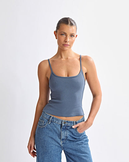 Oli Tank Grey Blue