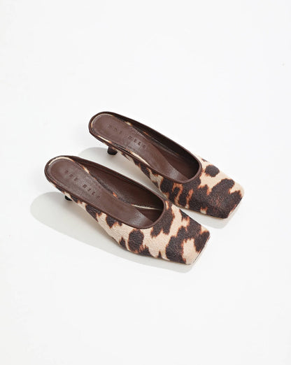 Natasha Square Toe Heel Animal