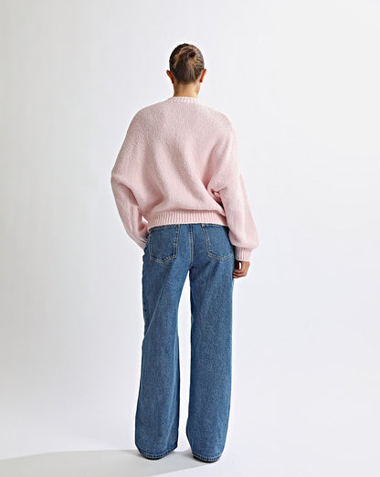 Elliot Knit Zip Jumper Pink
