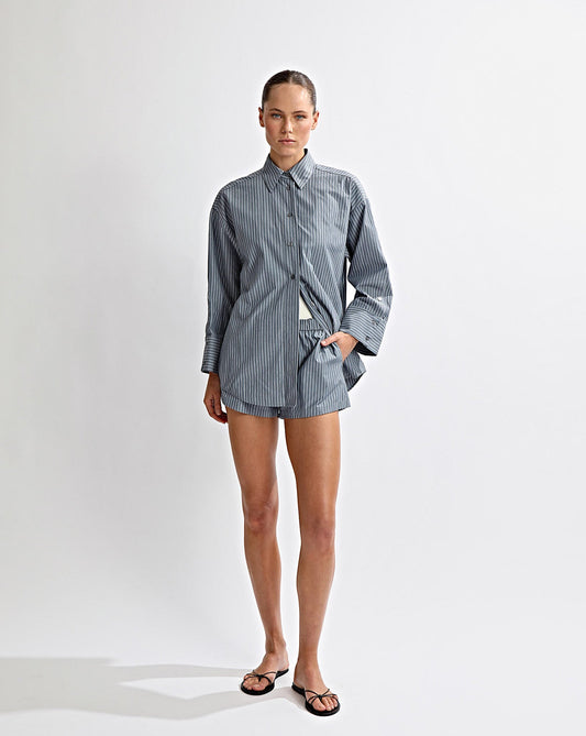 Rowan Shirt Steel Stripe