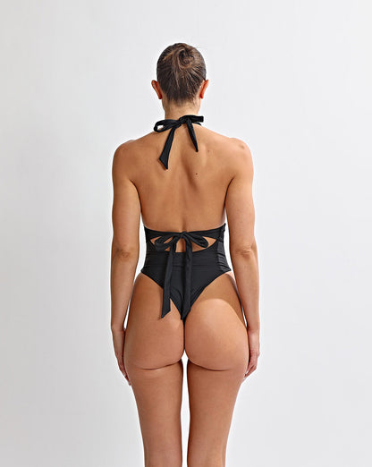 Cabo Halter One Piece Black