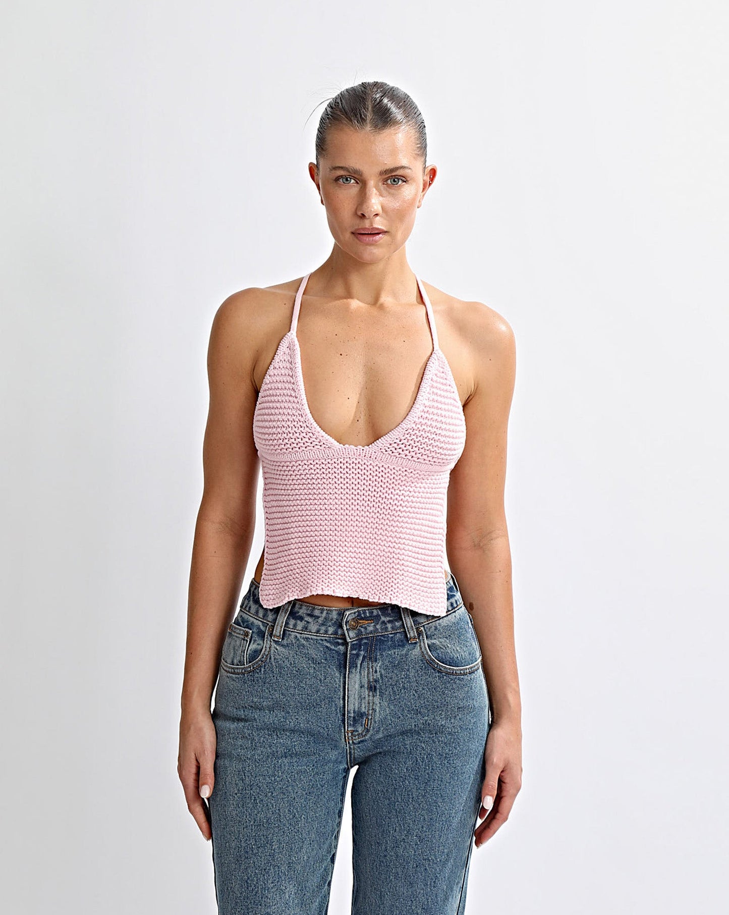 Uma Knit Top Pink