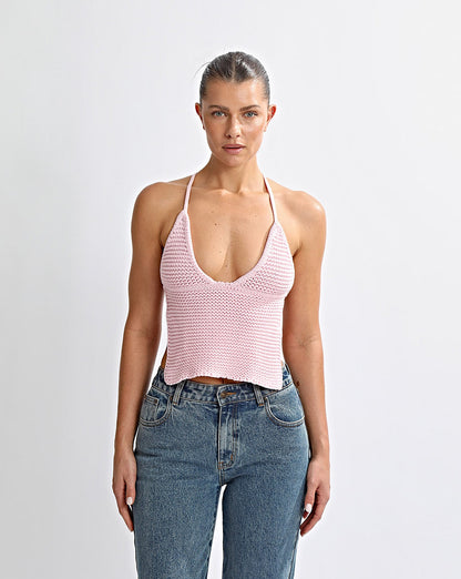 Uma Knit Top Pink