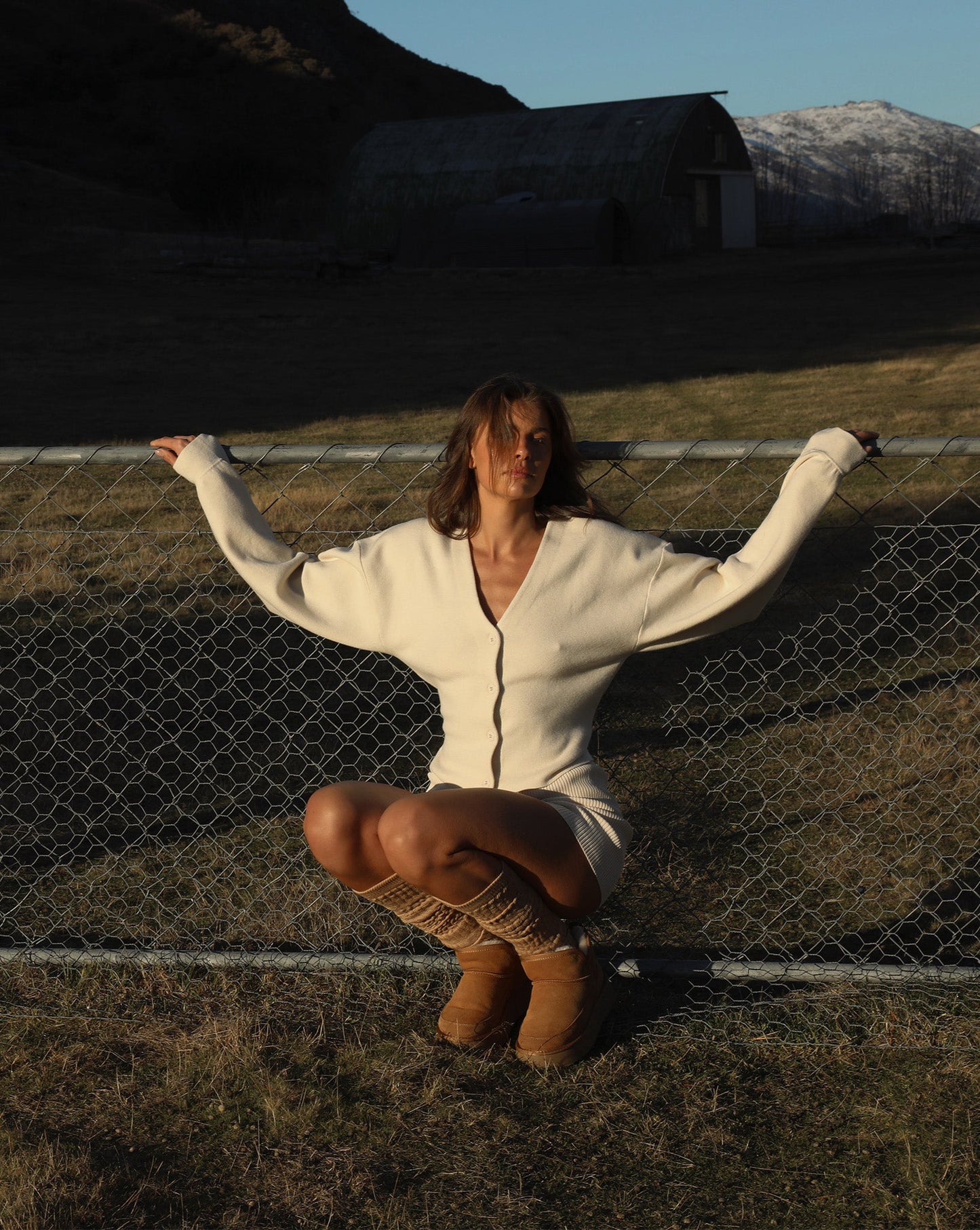 Dion Knit Cardigan Cream