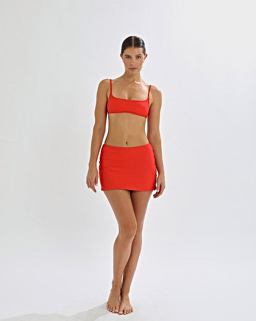 Alani Swim Skirt Chilli Red